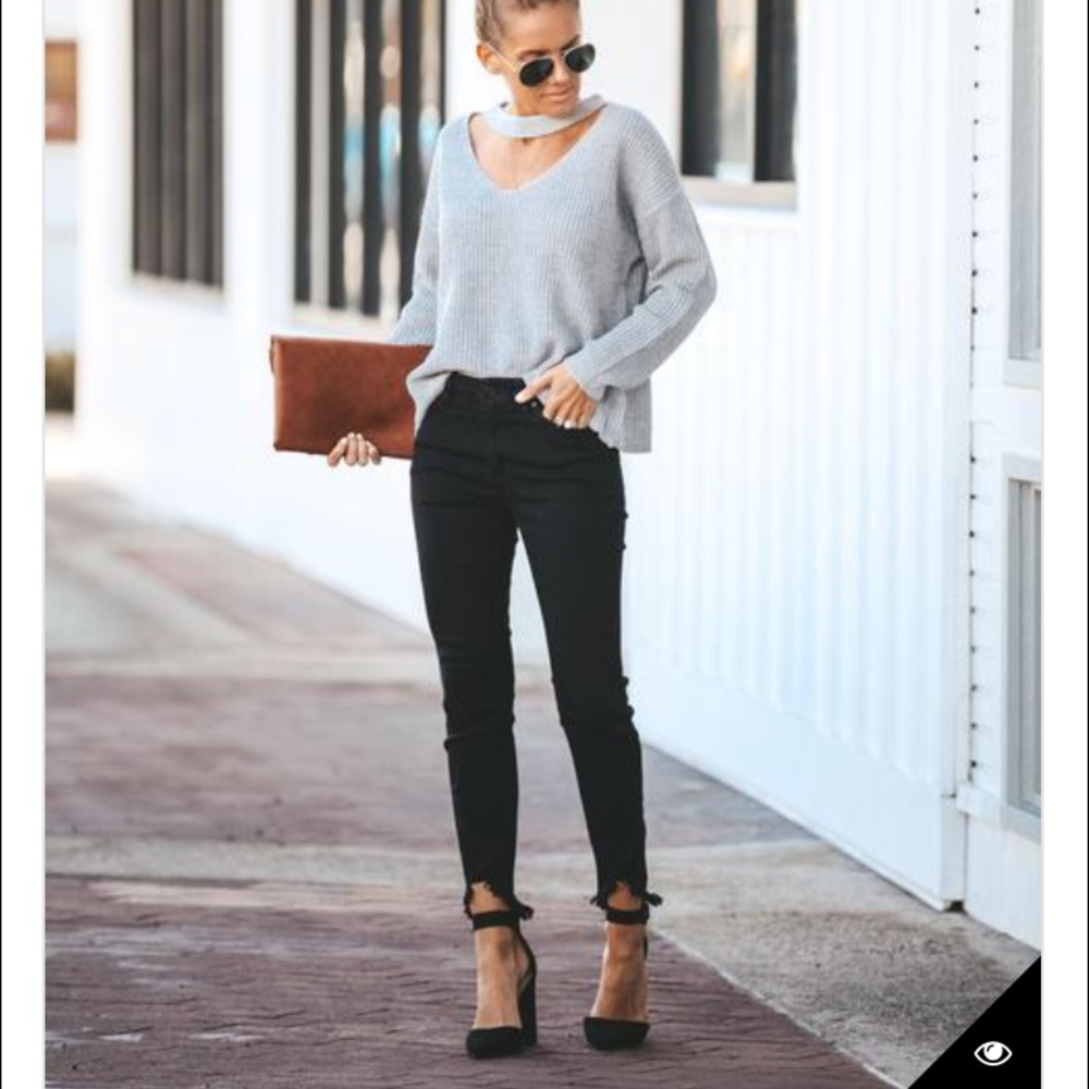 Pointed Faux Suede Ankle Strap Heels - Picture 2 of 8